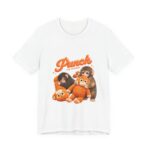 Punch The Monkey Meme Graphic T-Shirt | Baby Monkey Holding Plush Toy Retro Homage