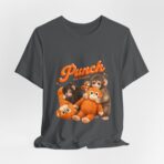 Punch The Monkey Meme Graphic T-Shirt | Baby Monkey Holding Plush Toy Retro Homage - Image 36