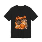 Punch The Monkey Meme Graphic T-Shirt | Baby Monkey Holding Plush Toy Retro Homage - Image 9