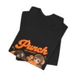 Punch The Monkey Meme Graphic T-Shirt | Baby Monkey Holding Plush Toy Retro Homage - Image 11