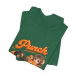 Punch The Monkey Meme Graphic T-Shirt | Baby Monkey Holding Plush Toy Retro Homage - Image 23