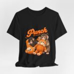 Punch The Monkey Meme Graphic T-Shirt | Baby Monkey Holding Plush Toy Retro Homage - Image 12