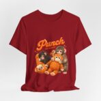 Punch The Monkey Meme Graphic T-Shirt | Baby Monkey Holding Plush Toy Retro Homage - Image 48
