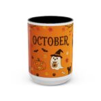 Halloween-Themed Accent Coffee Mug | Perfect for Fall, October Celebrations, Cozy Autumn Mornings, Spooky Season Gifts, Pumpkin Spice Lovers