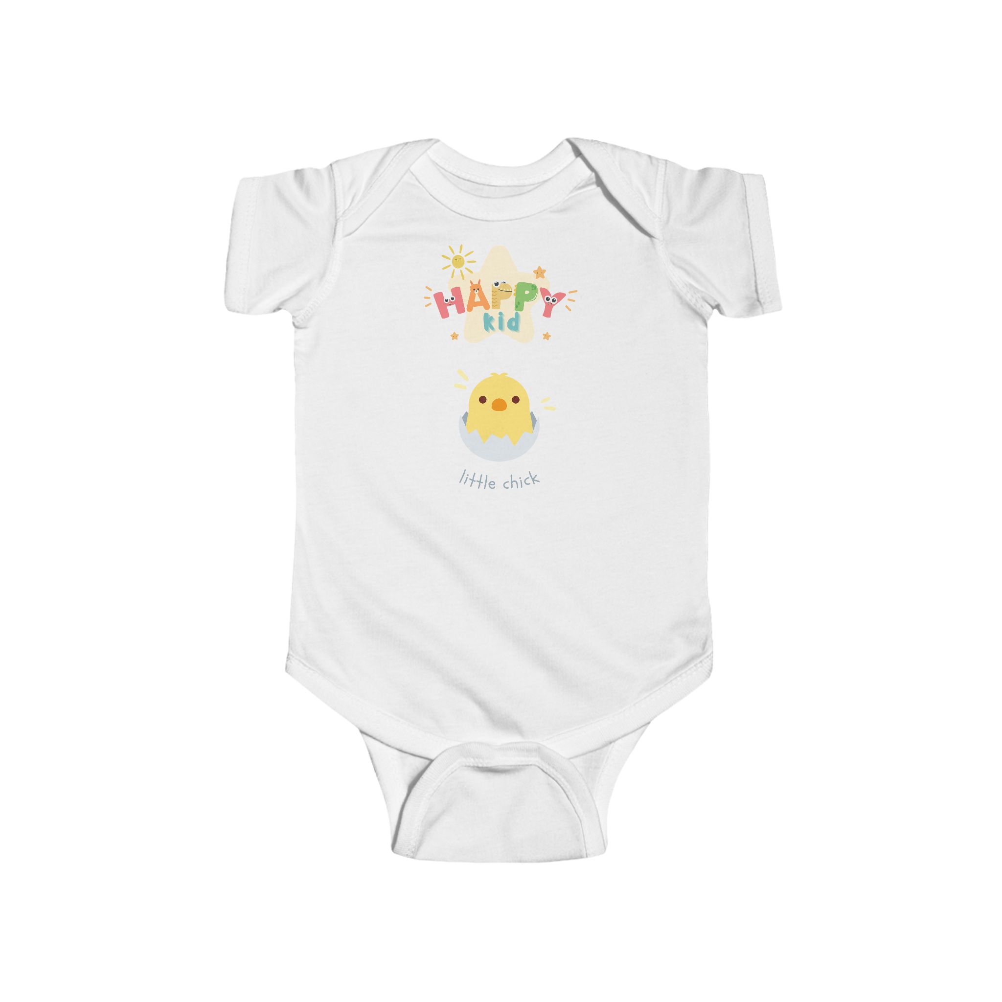1026743444231367699_2048.jpeg Cheerful Infant Bodysuit, Soft Jersey Fabric for Comfort and Style, Baby Shower Gift, Gender Neutral, Playdate Outfit, Newborn Romper - Image 1