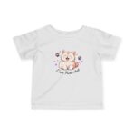 Cat Design Infant Tee, Cute Playful Baby T-Shirt for Cat Lovers, Birthday Family Gatherings, Vibrant Printing, Soft Fabric, Summer Wear
