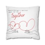 Square Pillowcase - Warmth and Togetherness Design - Home Decor Accent - Image 15