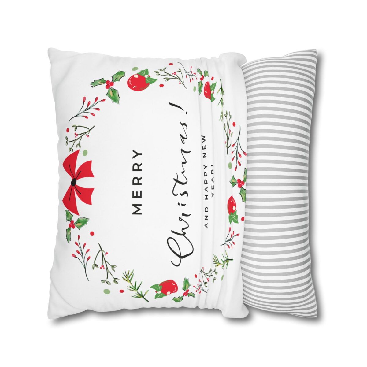 Festive Pillowcase, Holiday Home Decor, Christmas New Year Gift, Square Poly Canvas Pillow Cover, Vibrant Festive Atmosphere - Image 14