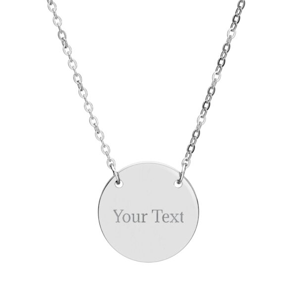Engraved Circle Necklace