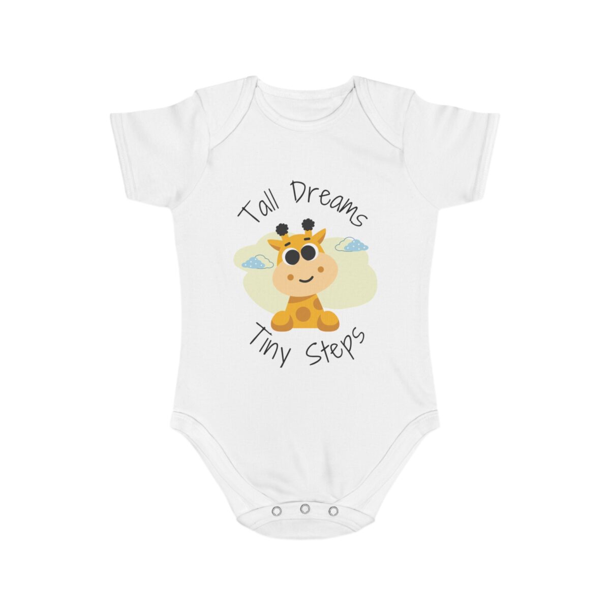 Organic Baby Bodysuit, Cute Infant Romper, Sustainable Cotton Outfit, Baby Shower Gift, Gender Neutral Clothes, Newborn Jumpsuit - Image 1