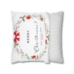 Festive Pillowcase, Holiday Home Decor, Christmas New Year Gift, Square Poly Canvas Pillow Cover, Vibrant Festive Atmosphere - Image 10