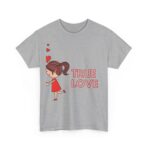 Love Radiance Unisex Heavy Cotton Tee, Playful Affectionate Design, Valentine's Day Anniversary Couples Friends Family Shirt, Casual Wear - Image 19
