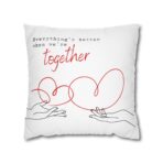 Square Pillowcase - Warmth and Togetherness Design - Home Decor Accent - Image 11