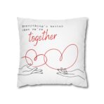 Square Pillowcase - Warmth and Togetherness Design - Home Decor Accent - Image 7