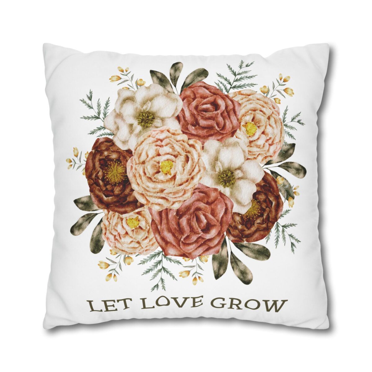 Square Pillowcase, Floral and Striped Design, Home Decor Accent, Housewarming Gift, Vibrant Polyester Cushion Cover, Dorm Room Decoration - Image 19