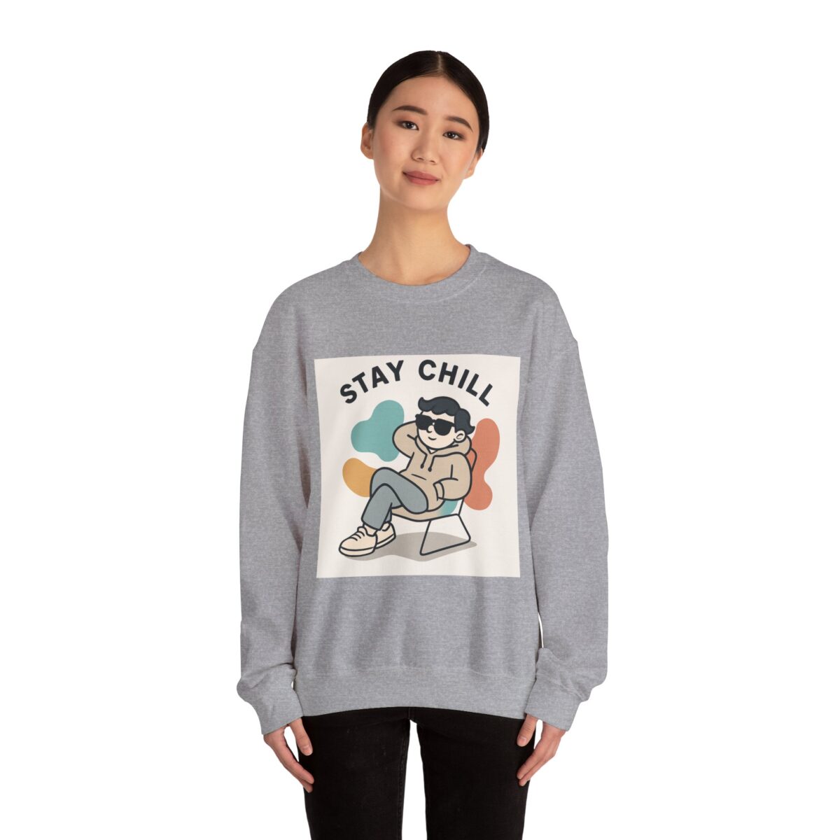 Unisex Heavy Blend Crewneck Sweatshirt | Gildan 18000- Cozy 50/50 Cotton Polyester Fleece Pullover- Classic Casual Sweatshirt Gift - Image 16