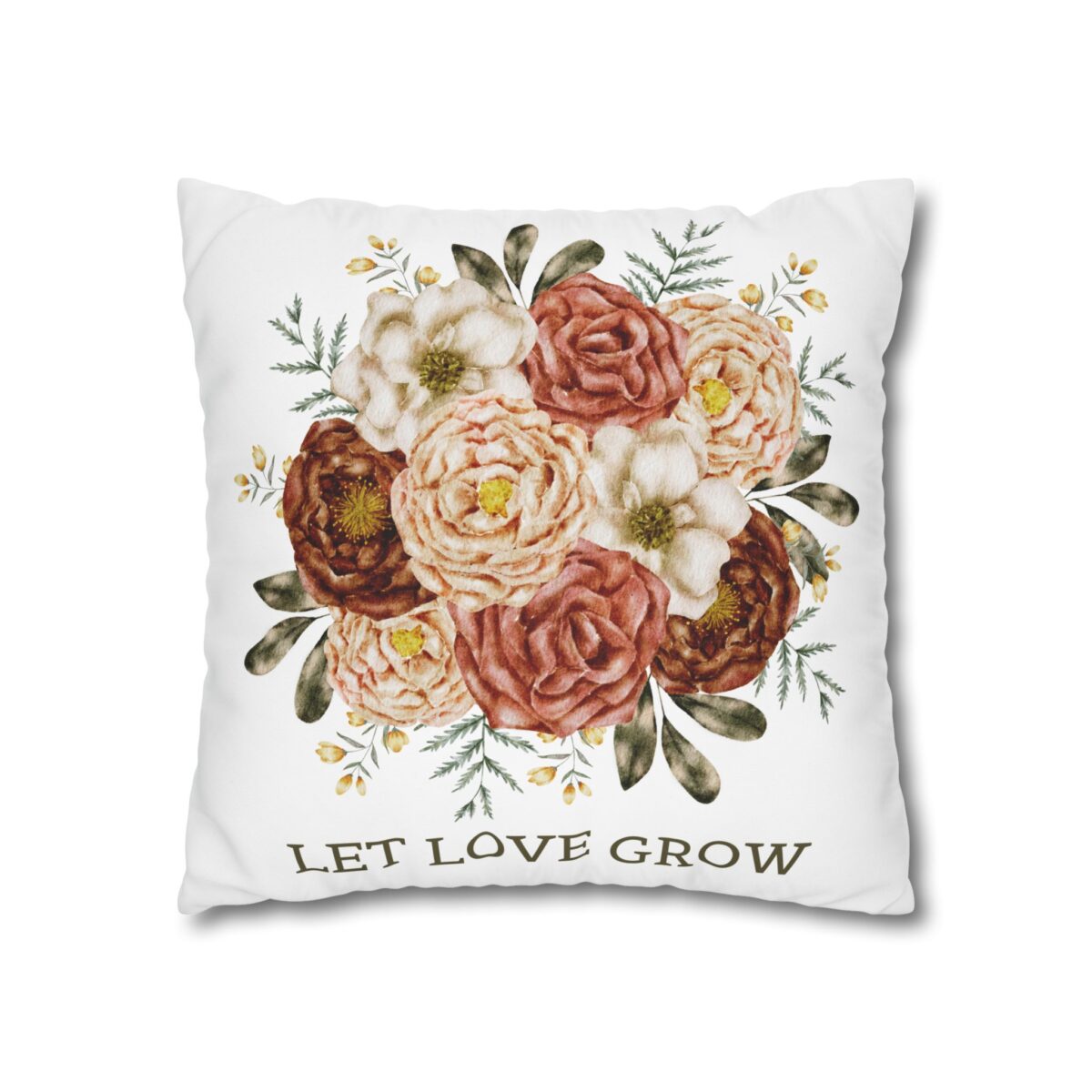 Square Pillowcase, Floral and Striped Design, Home Decor Accent, Housewarming Gift, Vibrant Polyester Cushion Cover, Dorm Room Decoration - Image 7