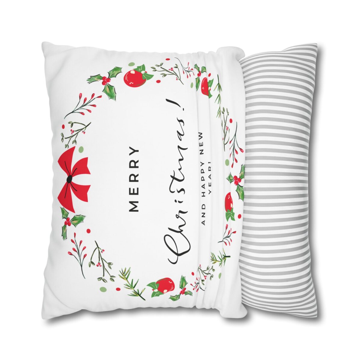 Festive Pillowcase, Holiday Home Decor, Christmas New Year Gift, Square Poly Canvas Pillow Cover, Vibrant Festive Atmosphere - Image 18
