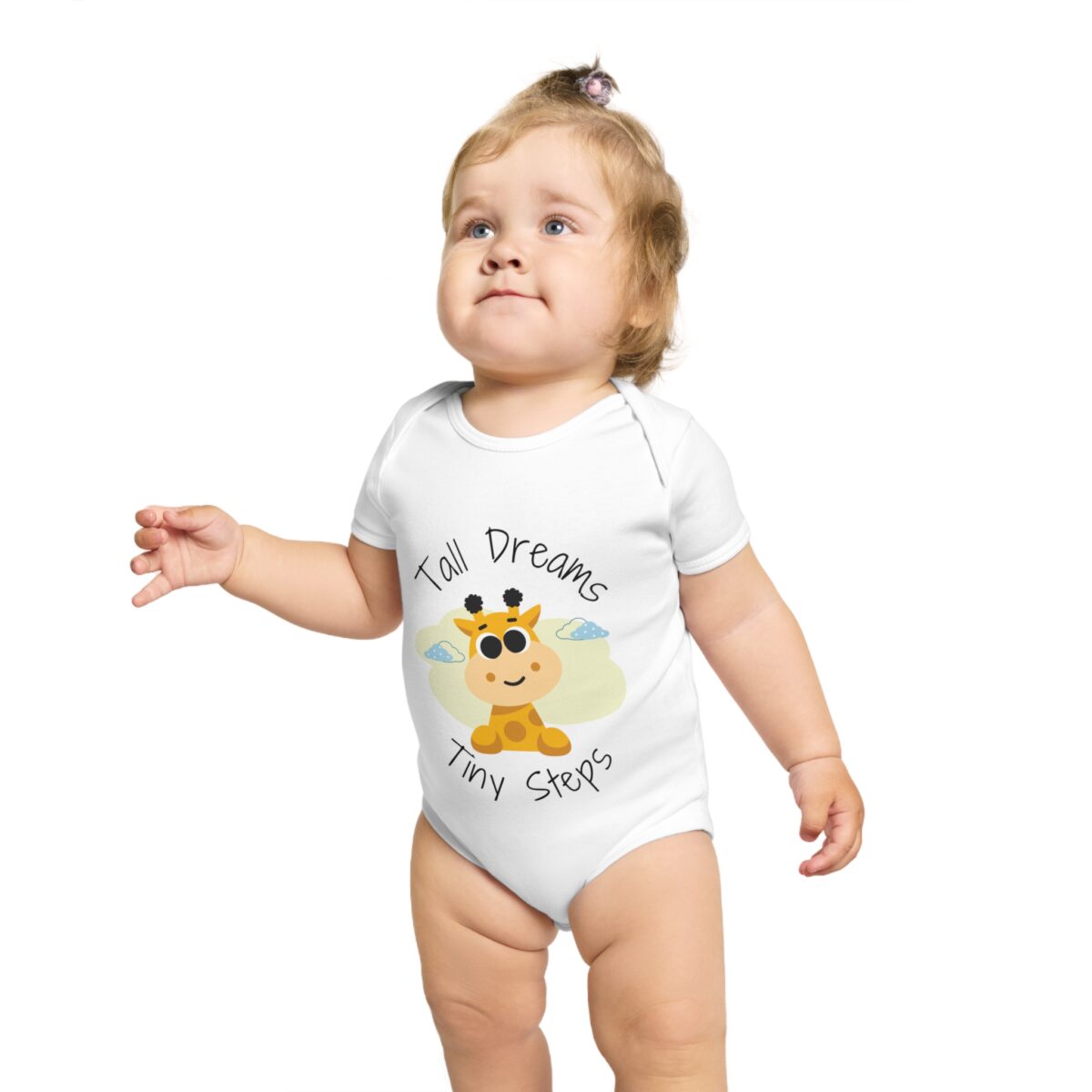 Organic Baby Bodysuit, Cute Infant Romper, Sustainable Cotton Outfit, Baby Shower Gift, Gender Neutral Clothes, Newborn Jumpsuit - Image 3