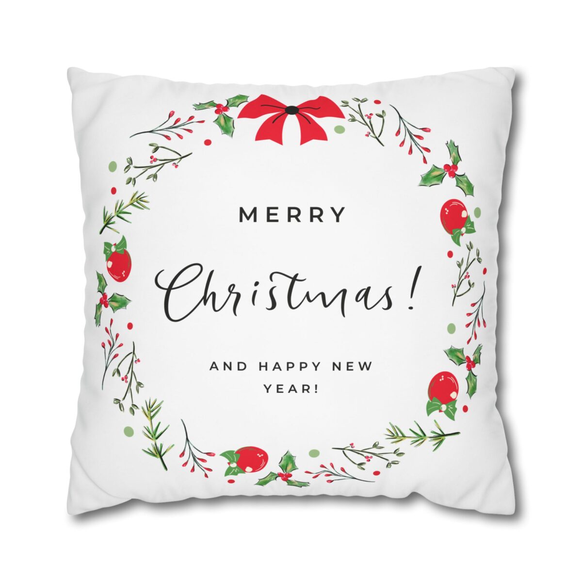 Festive Pillowcase, Holiday Home Decor, Christmas New Year Gift, Square Poly Canvas Pillow Cover, Vibrant Festive Atmosphere - Image 17