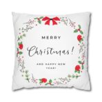 Festive Pillowcase, Holiday Home Decor, Christmas New Year Gift, Square Poly Canvas Pillow Cover, Vibrant Festive Atmosphere - Image 17