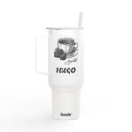 40oz Insulated Tumbler with Lid, Stainless Steel Eco-Friendly Travel Mug, Hot Cold Beverages, Engraved Gift for Birthdays, Holidays - Image 2