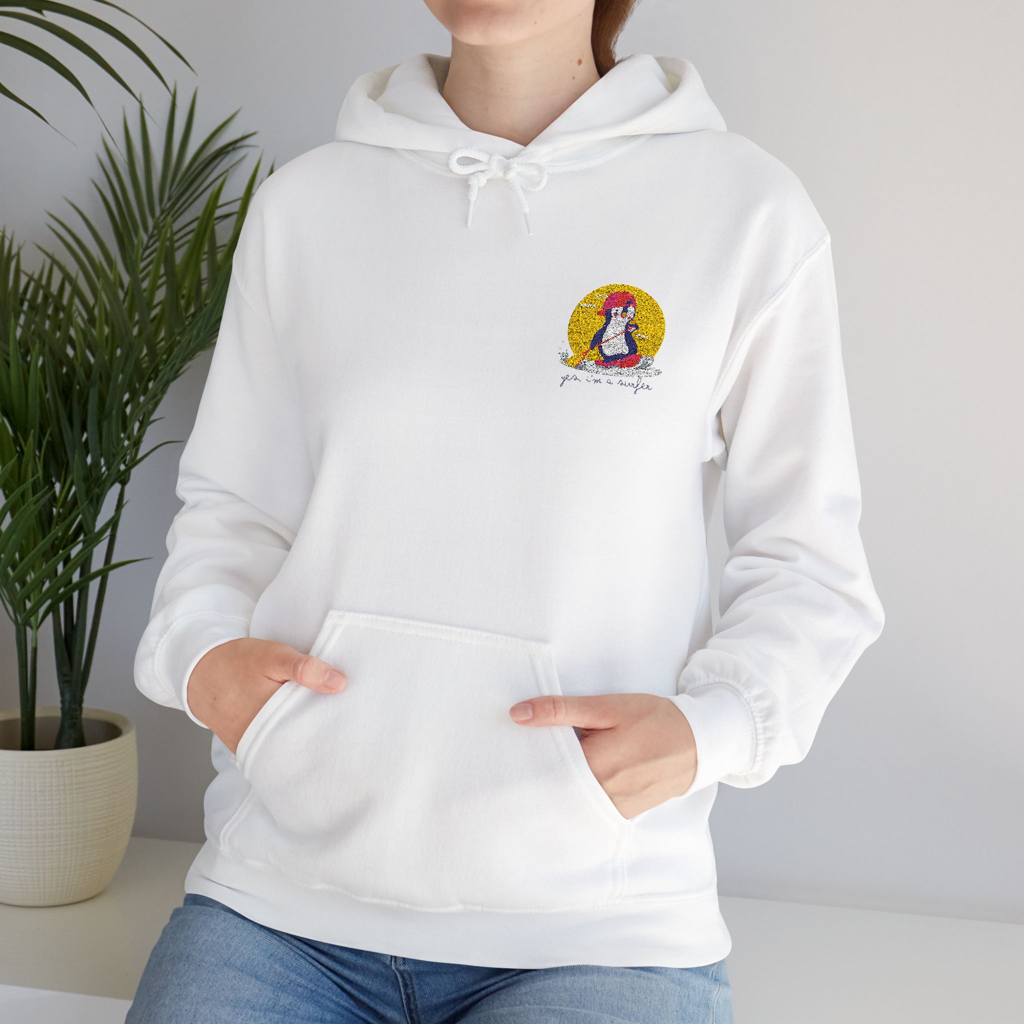 18098767235152905173_2048.jpeg Cozy Hooded Sweatshirt - Adjustable Drawstring Hood, Kangaroo Pocket, Soft Cotton Blend Fabric - Image 1