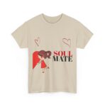 Soul Mate Unisex Heavy Cotton Tee, Graphic T-Shirt for Couples, Valentine's Day Gift, Comfortable Casual Shirt - Image 11
