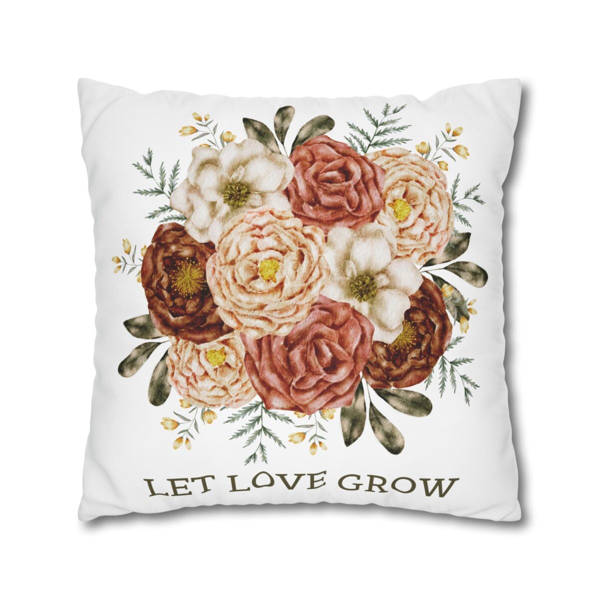 Square Pillowcase, Floral and Striped Design, Home Decor Accent, Housewarming Gift, Vibrant Polyester Cushion Cover, Dorm Room Decoration - Image 15