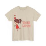 Love Radiance Unisex Heavy Cotton Tee, Playful Affectionate Design, Valentine's Day Anniversary Couples Friends Family Shirt, Casual Wear - Image 11
