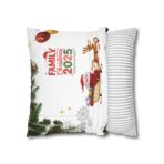 Festive Pillowcase, Holiday Home Decor, Christmas New Year Gift, Square Poly Canvas Pillow Cover, Vibrant Festive Atmosphere - Image 8