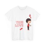 Love Radiance Unisex Cotton Tee, Valentine's Day Gift, Anniversary Shirt, Casual Top, Cozy Apparel - Image 3