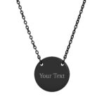 Engraved Circle Necklace - Image 2