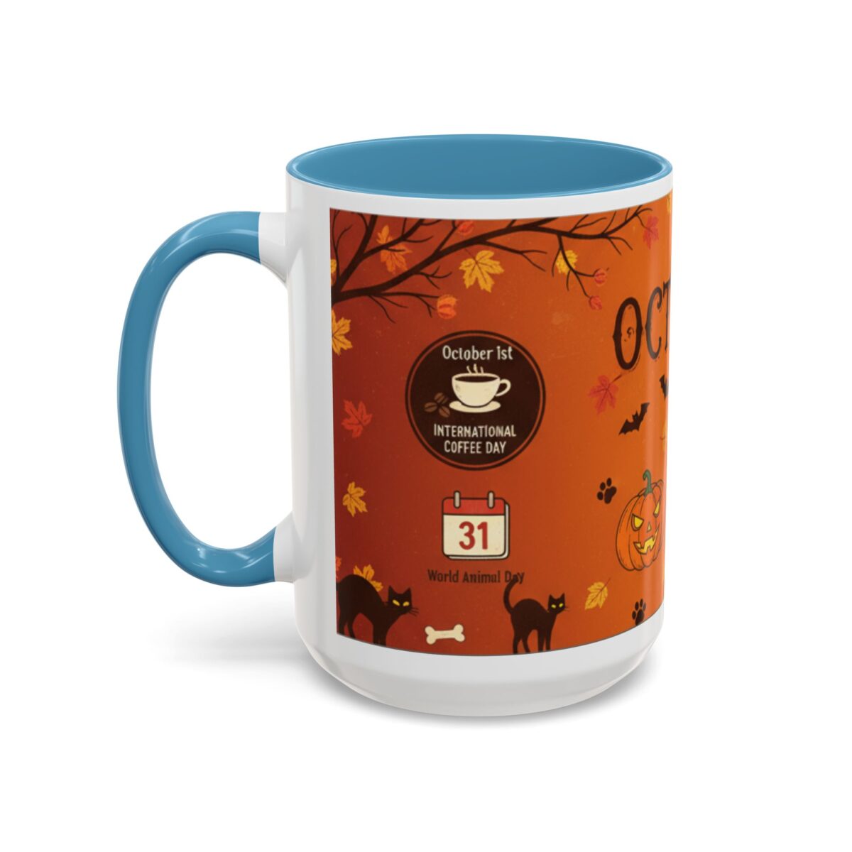 Halloween-Themed Accent Coffee Mug | Perfect for Fall, October Celebrations, Cozy Autumn Mornings, Spooky Season Gifts, Pumpkin Spice Lovers - Image 19
