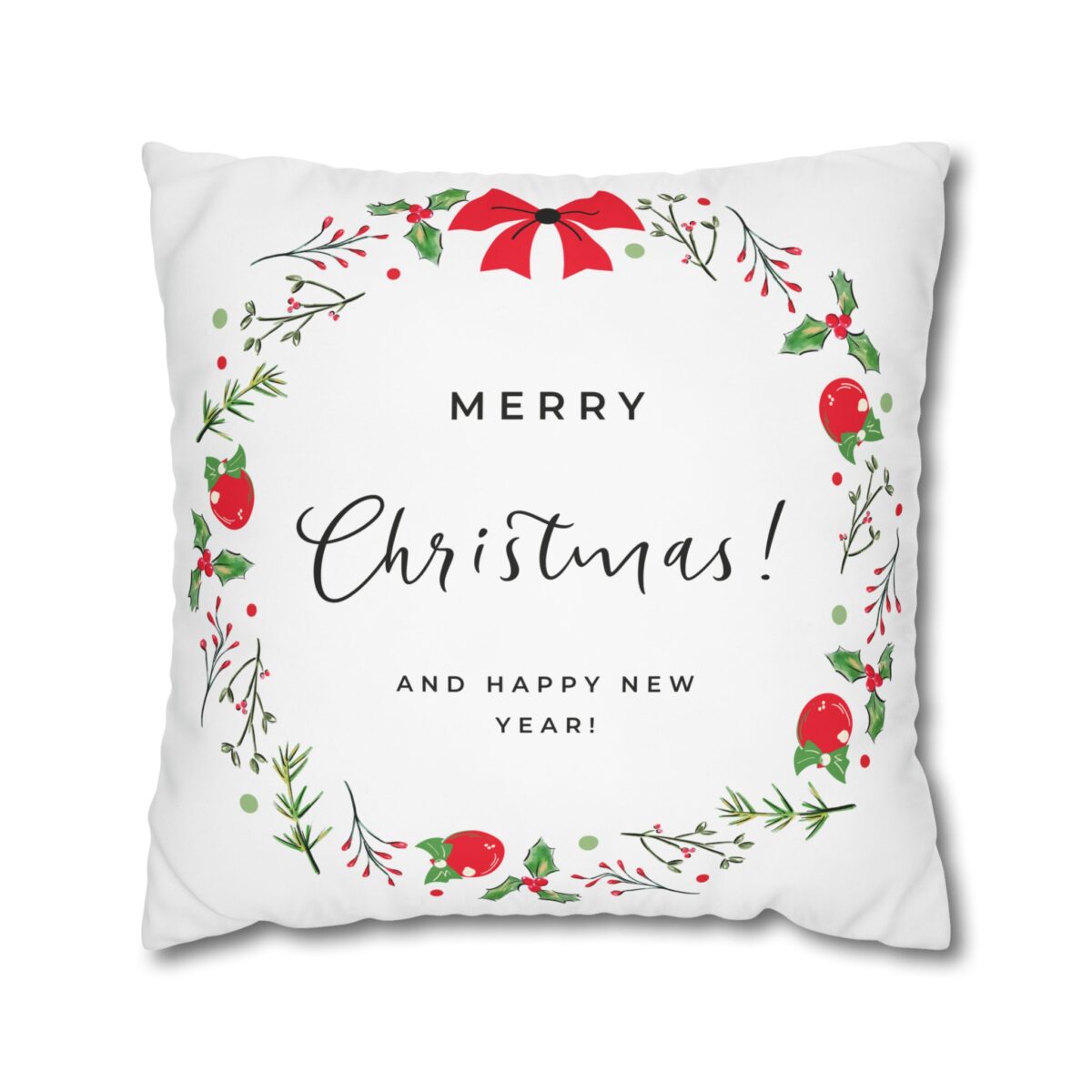 Festive Pillowcase, Holiday Home Decor, Christmas New Year Gift, Square Poly Canvas Pillow Cover, Vibrant Festive Atmosphere - Image 13