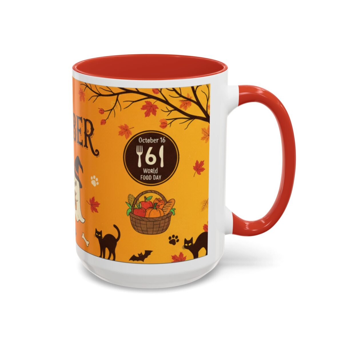 Halloween-Themed Accent Coffee Mug | Perfect for Fall, October Celebrations, Cozy Autumn Mornings, Spooky Season Gifts, Pumpkin Spice Lovers - Image 14