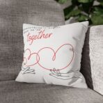 Square Pillowcase - Warmth and Togetherness Design - Home Decor Accent - Image 5