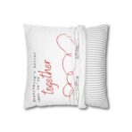Square Pillowcase - Warmth and Togetherness Design - Home Decor Accent - Image 2