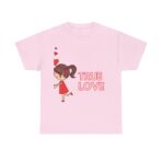 Love Radiance Unisex Heavy Cotton Tee, Playful Affectionate Design, Valentine's Day Anniversary Couples Friends Family Shirt, Casual Wear - Image 45