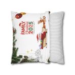 Festive Pillowcase, Holiday Home Decor, Christmas New Year Gift, Square Poly Canvas Pillow Cover, Vibrant Festive Atmosphere - Image 12