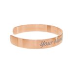 Engraved Cuff Bracelet, Personalized Stainless Steel Jewelry, Meaningful Gift, Custom Engraved Bracelet, Elegant Keepsake, Hypoallergenic - Image 3