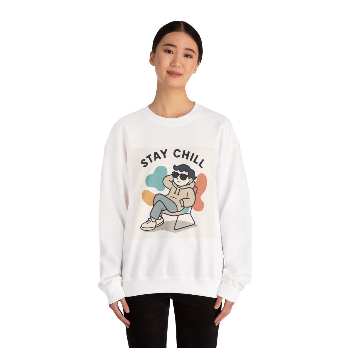 Unisex Heavy Blend Crewneck Sweatshirt | Gildan 18000- Cozy 50/50 Cotton Polyester Fleece Pullover- Classic Casual Sweatshirt Gift - Image 4
