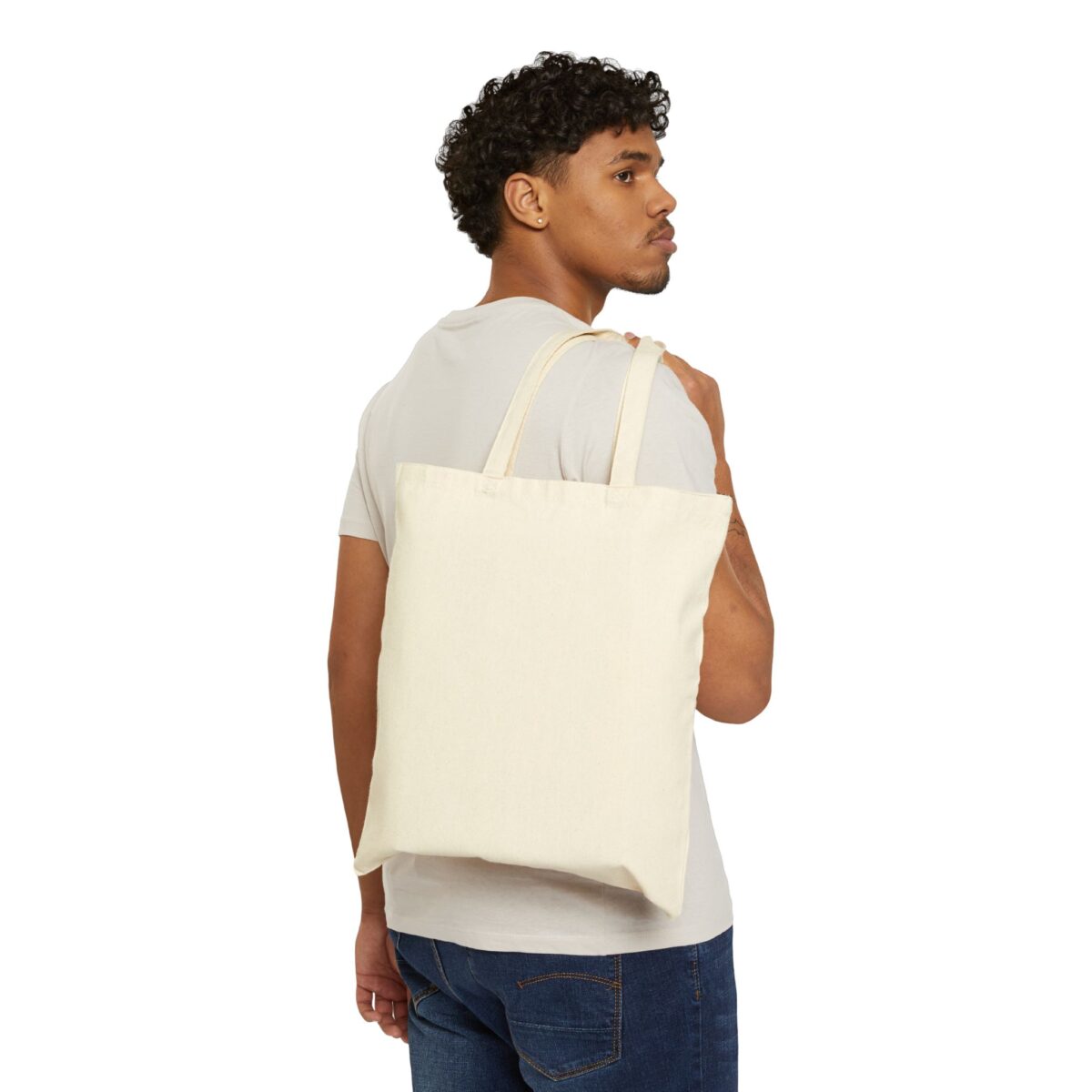 Canvas Tote Bag - Durable Design, Everyday Wear, 15x16 Inches, 100% Cotton, Shopping Bag, Reusable Grocery Bag - Image 4