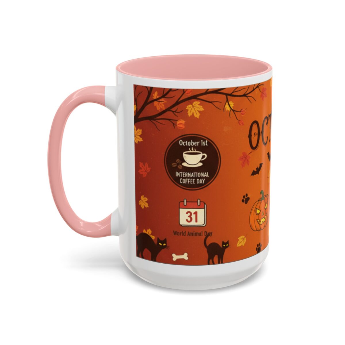 Halloween-Themed Accent Coffee Mug | Perfect for Fall, October Celebrations, Cozy Autumn Mornings, Spooky Season Gifts, Pumpkin Spice Lovers - Image 11