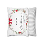 Festive Pillowcase, Holiday Home Decor, Christmas New Year Gift, Square Poly Canvas Pillow Cover, Vibrant Festive Atmosphere - Image 6