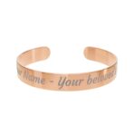 Engraved Cuff Bracelet, Personalized Stainless Steel Jewelry, Meaningful Gift, Custom Engraved Bracelet, Elegant Keepsake, Hypoallergenic