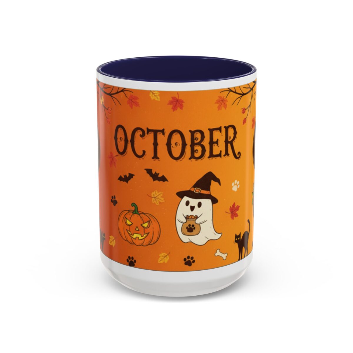 Halloween-Themed Accent Coffee Mug | Perfect for Fall, October Celebrations, Cozy Autumn Mornings, Spooky Season Gifts, Pumpkin Spice Lovers - Image 5