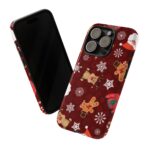 Christmas Pattern Phone Case — Santa, Reindeer & Gingerbread Holiday iPhone Cover - Image 3