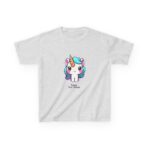 Kids Unicorn Tee with Encouraging Phrase, Soft Midweight 100% US Cotton, REACH Certified - Image 4