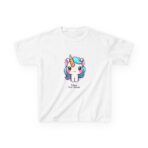 Kids Unicorn Tee with Encouraging Phrase, Soft Midweight 100% US Cotton, REACH Certified - Image 2